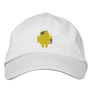 Gorra Bordada Android Robot Pirate Embroidery
