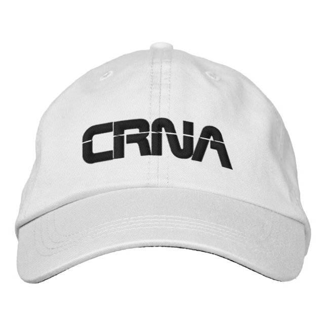 Gorra Bordada Anestesia CRNA (Anverso)