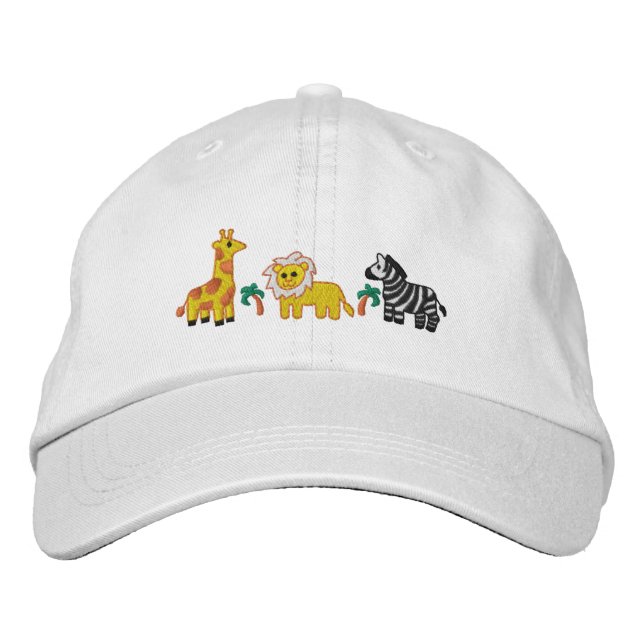 Gorra Bordada Animales de la jungla (Anverso)