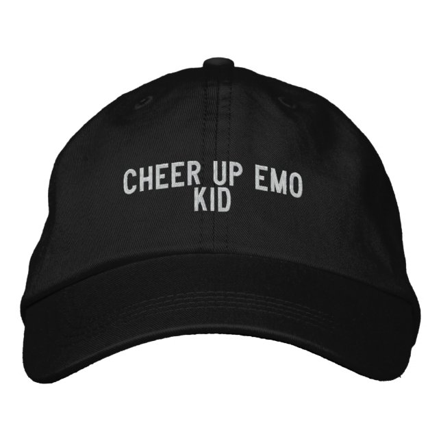 Gorra Bordada animar a emo kid (Anverso)