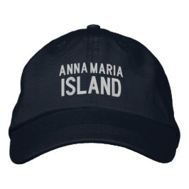 Gorra Bordada Anna Maria Island Florida: Sombrero de Béisbol Emb