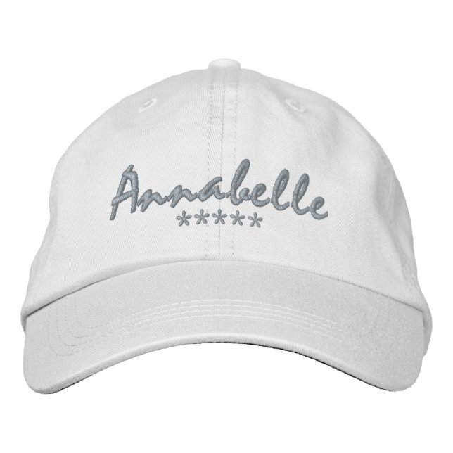 Gorra Bordada Annabelle Name (Anverso)