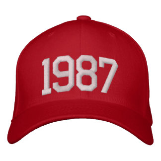 Gorra Bordada Año 1987