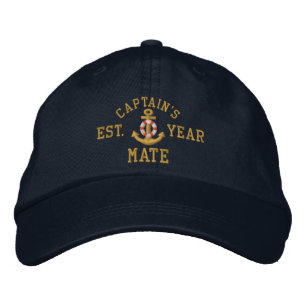 Gorra Bordada Año de Personalizado del capitán Mate Golden Lifes