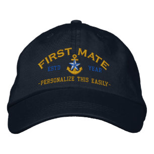 Gorra Bordada AÑO personalizado y nombres de estrella de primer
