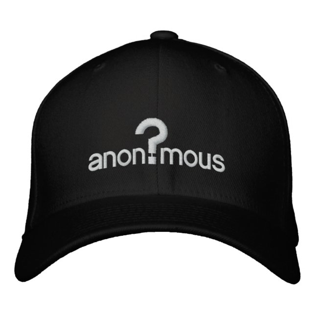 Gorra Bordada Anonymous (Anverso)