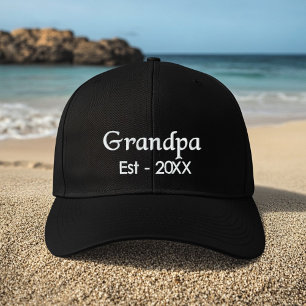 Gorra Bordada Anuncio de embarazo con guión minimalista Abuelo
