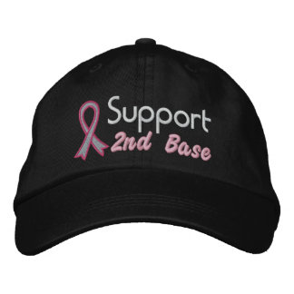 Gorra Bordada Apoyar la segunda base: Cáncer de Mama