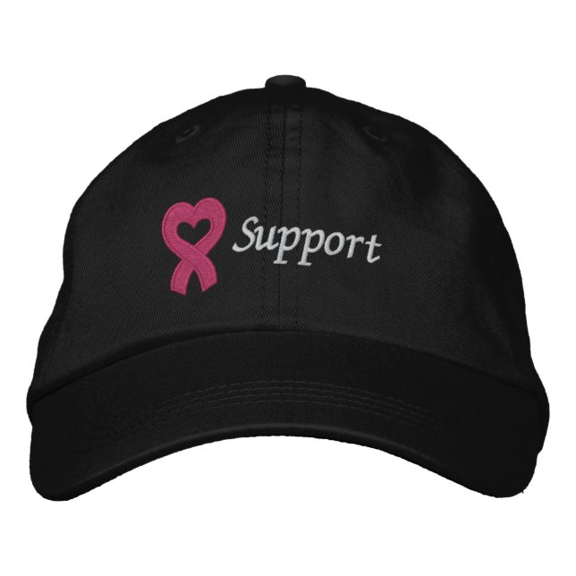 Gorra Bordada Apoyo al cáncer de mama (Anverso)