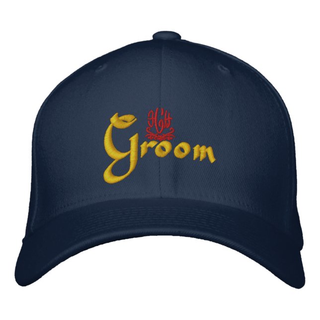 Gorra Bordada Armada Boda Groom (Anverso)