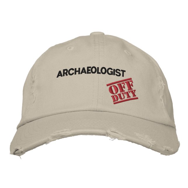 Gorra Bordada Arqueólogo del servicio (Anverso)
