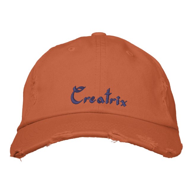 Gorra Bordada Artistas de Naranjas Quemados Cutos Creatrix Cita  (Anverso)