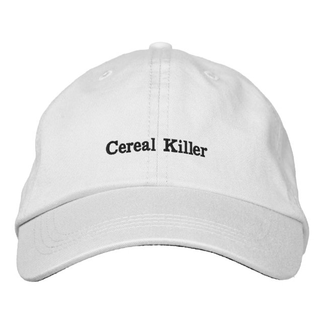 Gorra Bordada "Asesino de cereales" (Anverso)