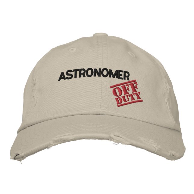 Gorra Bordada Astrónomo fuera de servicio (Anverso)
