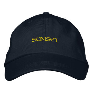 Gorra Bordada Atardecer Texto Relajación Enfocada Marina Hol