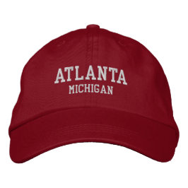 Gorra Bordada Atlanta Michigan Embroidered Baseball Hat