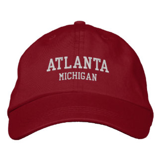 Gorra Bordada Atlanta Michigan Embroidered Baseball Hat