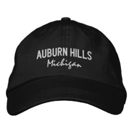 Gorra Bordada Auburn Hills Michigan Embroidered sombrero de béis
