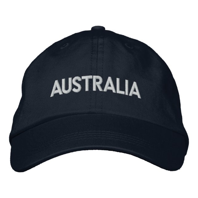 Gorra Bordada AUSTRALIA bajo diseño patriótico (Anverso)