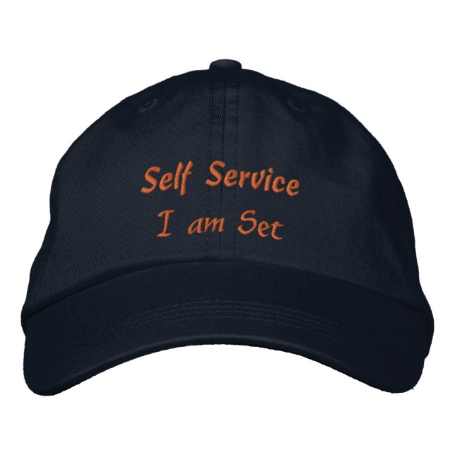 Gorra Bordada Autoservicio Yo soy Textos Elegante Empoderamiento (Anverso)