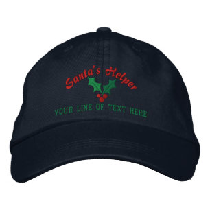 Gorra Bordada Ayudante personalizado de Santa