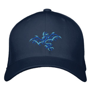 GORRA BORDADA AZUL EN DRAGÓN AZUL