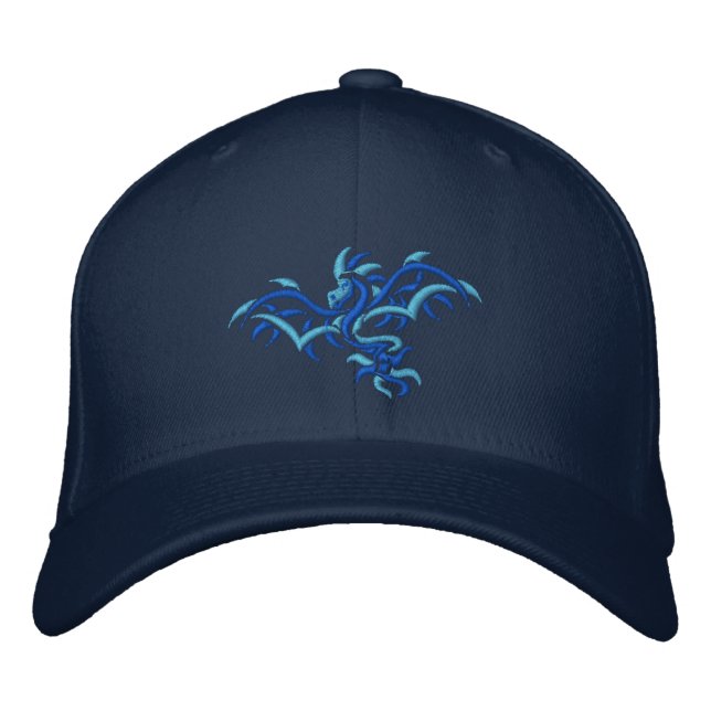 GORRA BORDADA AZUL EN DRAGÓN AZUL (Anverso)