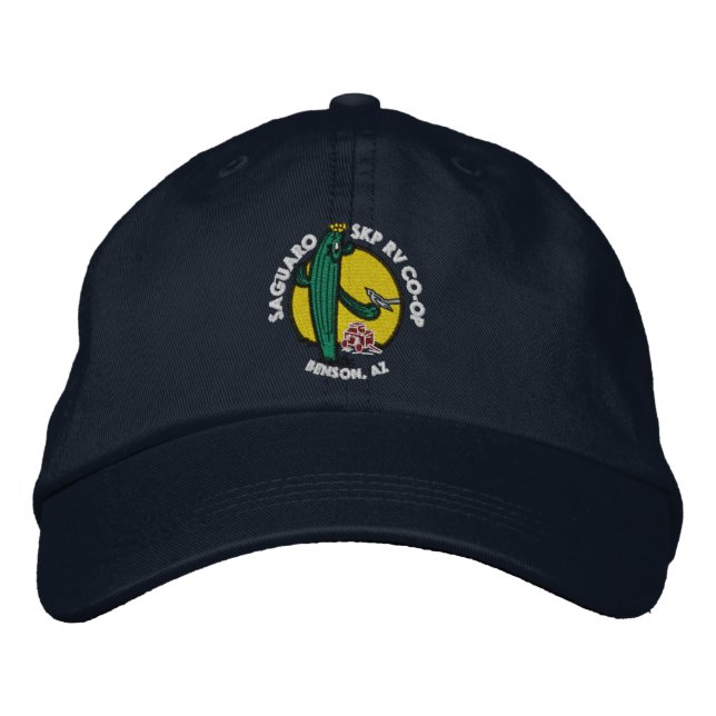 Gorra Bordada - Azul Marino (Anverso)