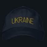 Gorra Bordada Azul y amarillo delgado de la marina de UCRANIA<br><div class="desc">¡Gorra azul de la Marina de UCRANIA y bordeada delgada de color amarillo para mostrar su apoyo a Ucrania!</div>