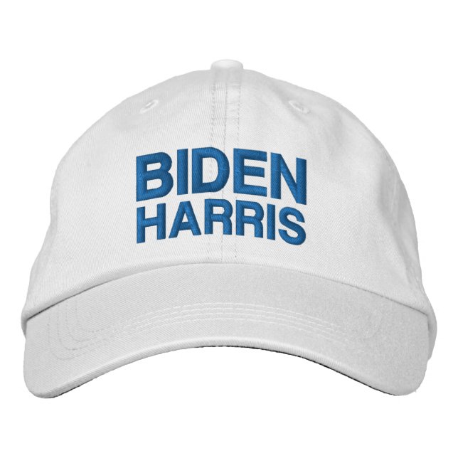 Gorra Bordada Azul y blanco Biden Harris (Anverso)