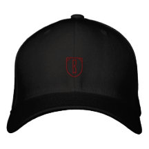 B - Letra Inicial Negra Flexfit Wool-Gorra Grande
