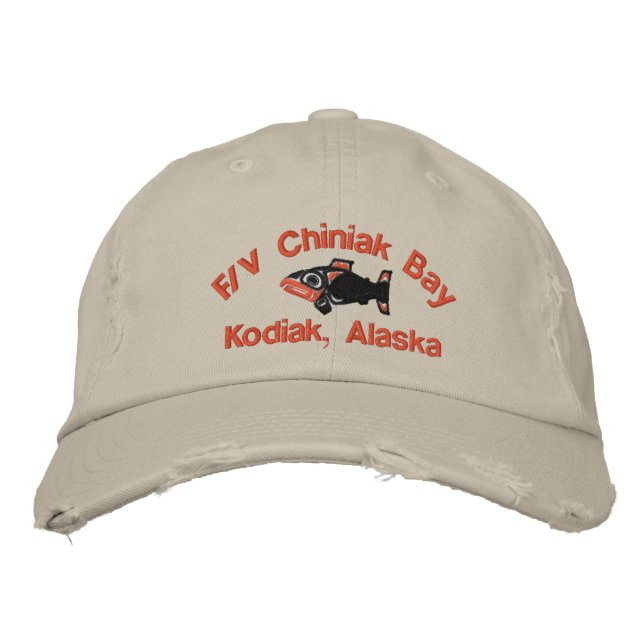 Gorra Bordada Bahía FV Chiniak, Kodiak, Alaska (Anverso)