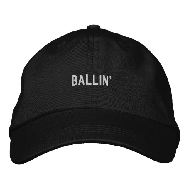 Gorra Bordada Ballin' (Anverso)
