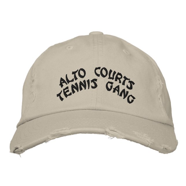Gorra Bordada Banda de tenis de ALTO COURTS (Anverso)