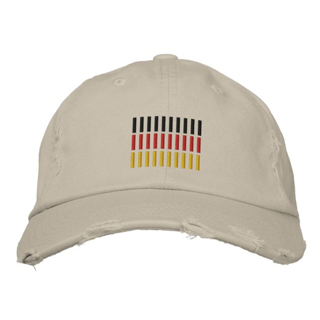 Gorra Bordada Bandera alemana bordada (Anverso)