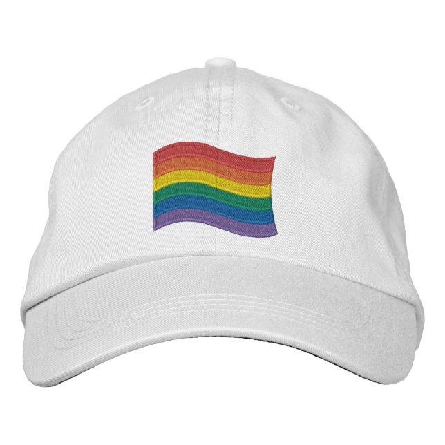 Gorra Bordada Bandera arco iris (Anverso)