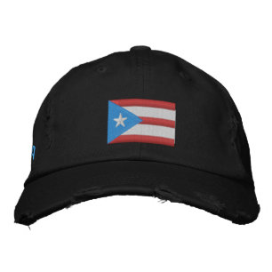 Gorra Bordada Bandera de Boricua