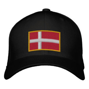 Gorra Bordada Bandera de Dinamarca