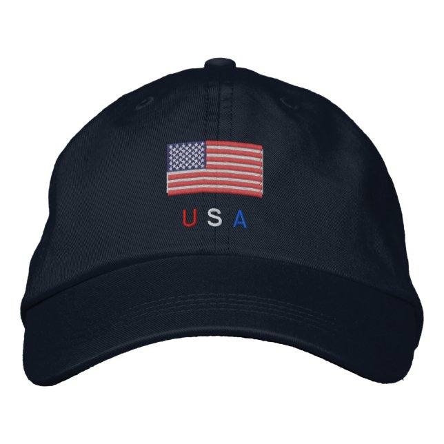 Gorra Bordada Bandera de Estados Unidos (Anverso)