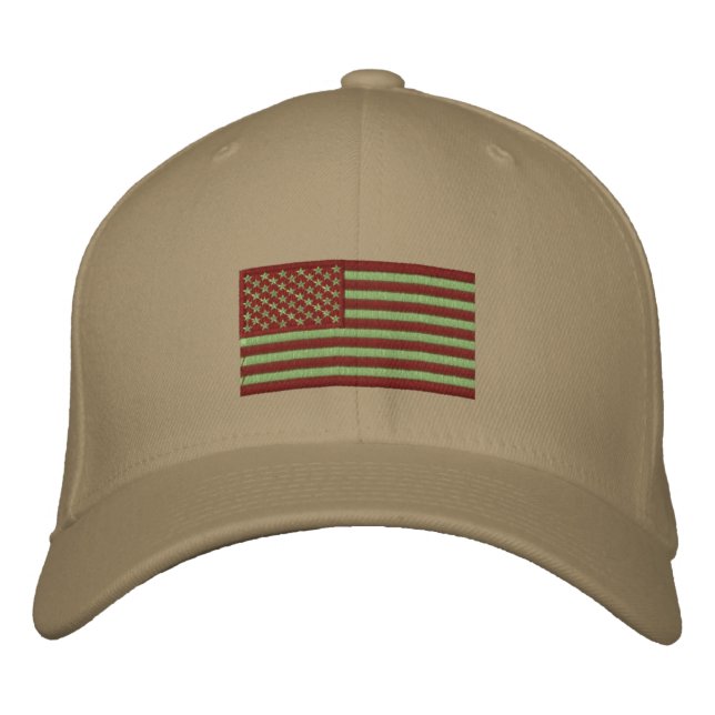 Gorra Bordada Bandera de Estados Unidos - Woodland (Anverso)