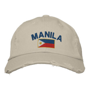 Gorra Bordada Bandera de Filipinas Manila