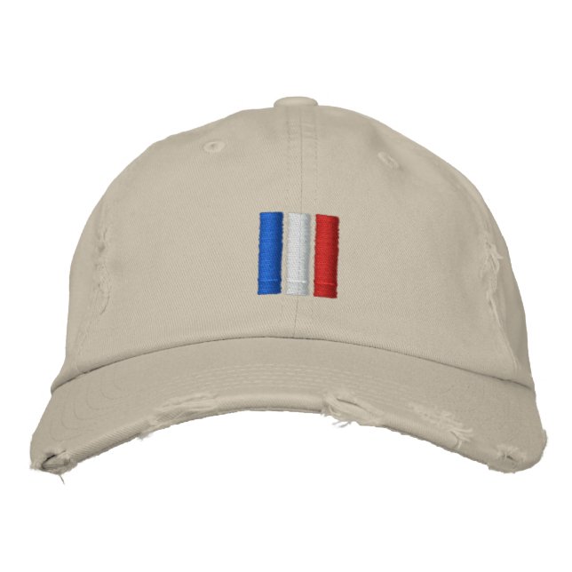 Gorra Bordada Bandera de Francia (Anverso)