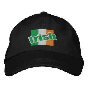 Gorra Bordada Bandera De Irlanda Patriótica Irlandesa Y Texto