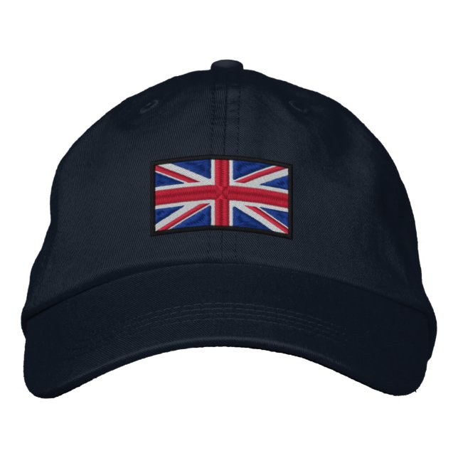 Gorra Bordada Bandera de Jack de Unión (Anverso)