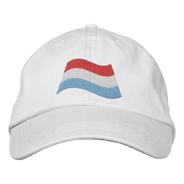 Gorra Bordada Bandera de Luxemburgo (Anverso)