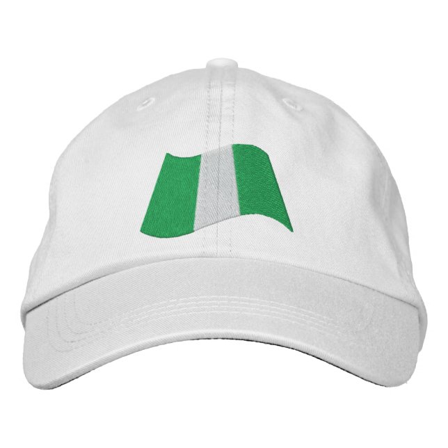 Gorra Bordada Bandera de Nigeria (Anverso)