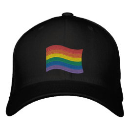 Gorra Bordada Bandera de Orgullo LGBTQ+ Tradicional Bordada de B