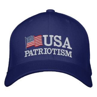 Gorra Bordada Bandera de Patriotismo de EEUU RB