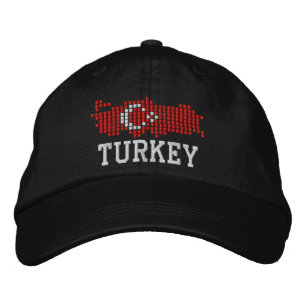 Gorra Bordada Bandera de Turquía