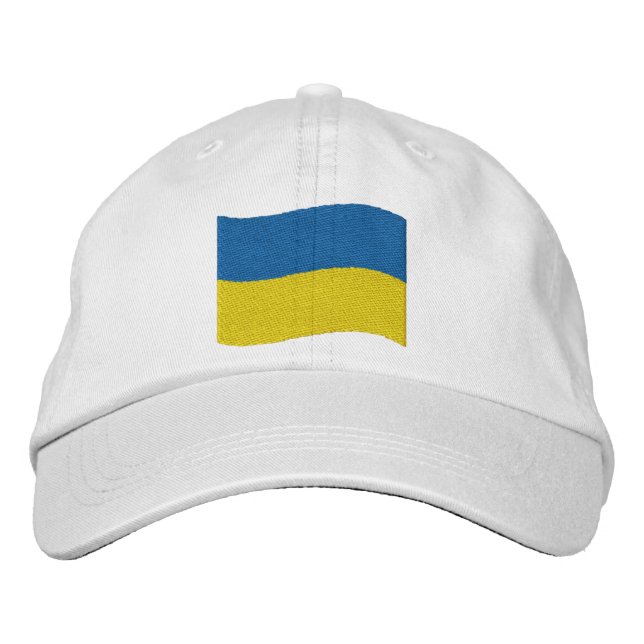 Gorra Bordada Bandera de Ucrania (Anverso)